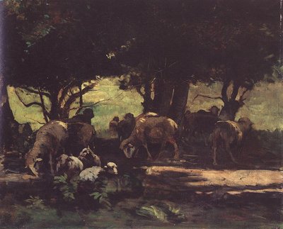 Sheep Herd by Gyula Agghazy
